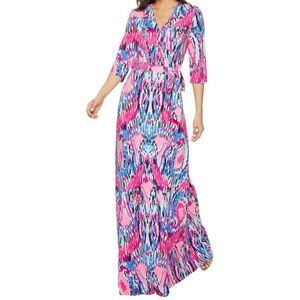 Lilly Pulitzer | Dresses | Lilly Pulitzer Marvista Wrap Maxi Dress |  Poshmark